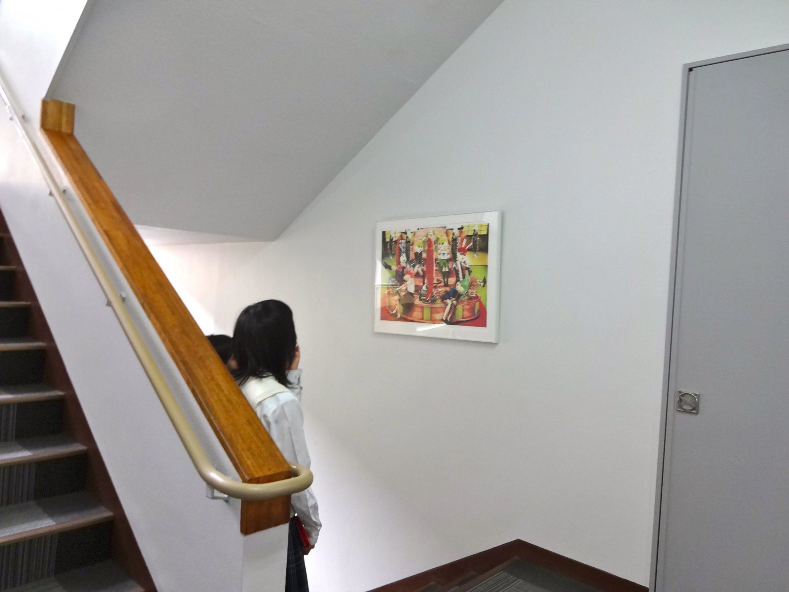 京都成章高等学校に、作品を展示してきました。